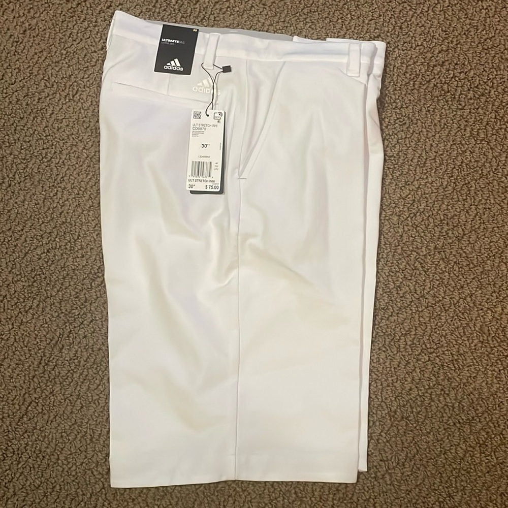 NWT Men’s Adidas Ultimate 365 Ultime Stretch - Size 30. White